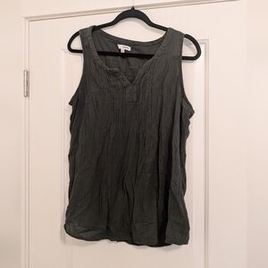 Sonoma Dark Olive Tank Top Size Xl